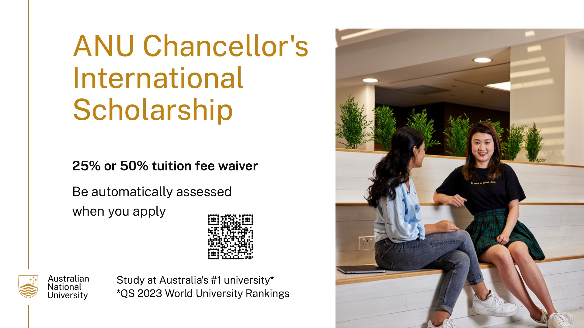 [Australian National University] Scholarships Up To 50% Tuition Fees