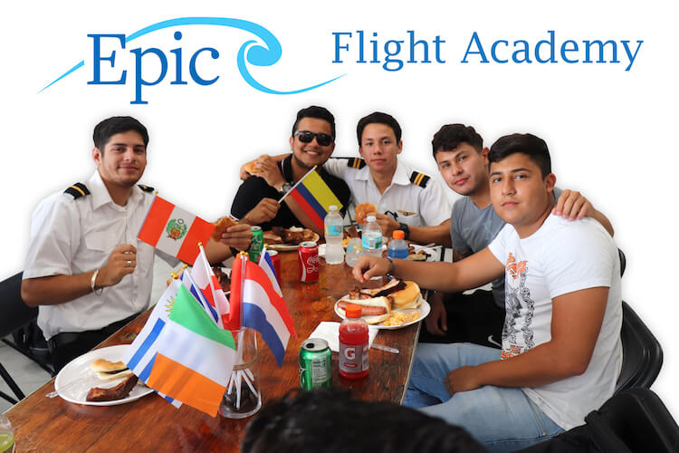 international flight school students